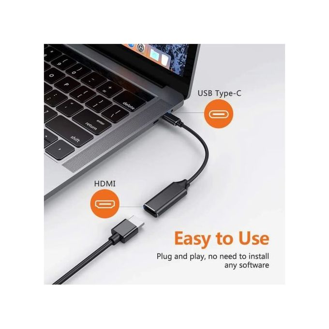 Slide  #1 Polar Adaptateur USB-C vers HDMI 4K - Compatible iPhone 15 series & MacBook