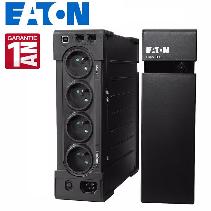Eaton Onduleur OFFLINE Ellipse ECO 800 VA / 500 Watts - Parafoudres - USB - 4 Prises FR (EL800USBFR) image 0