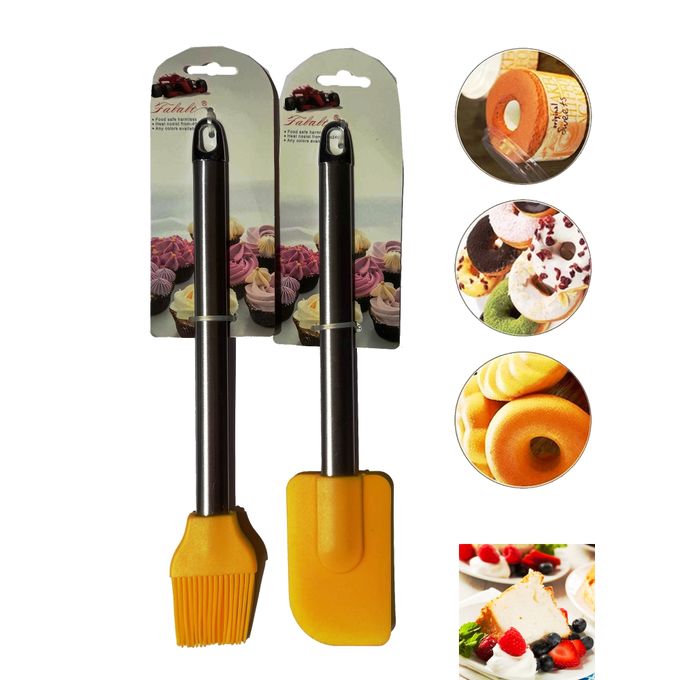 TOGETOP Pinceaux à pâtisserie Silicone,Spatule,Pinceau de  Cuisine,Grattoir,sans BPA,Résis (Rose) Tant à la[S78] - Cdiscount Maison