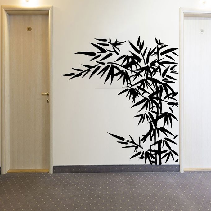artzy Sticker mural  bambous  Noir  57 62 cm  prix pas 